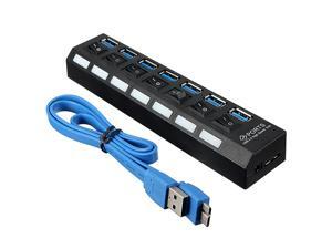 Portable LED 7 Ports USB3.0/2.0/1.1 HUB High Speed Adapter for PC Laptop Notebook Windows XP/Vista/7/8 Portable LED 7 Ports USB3.0/2.0/1.1 HUB High Speed Adapter for PC Laptop Notebook Windows XP/Vista/7/8