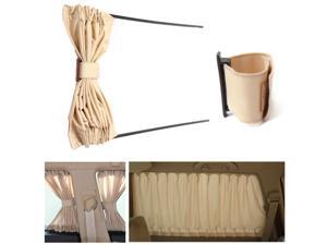 2PCS 70cm Retractable Auto Rear Valance Sunshade Drape Visor Car Window Curtain 2PCS 70cm Retractable Auto Rear Valance Sunshade Drape Visor Car Window Curtain