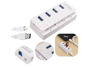 High Speed 4 Ports USB 3.0 Hub Multi Splitter Expansion for PC Laptop Windows 7 High Speed 4 Ports USB 3.0 Hub Multi Splitter Expansion for PC Laptop Windows 7