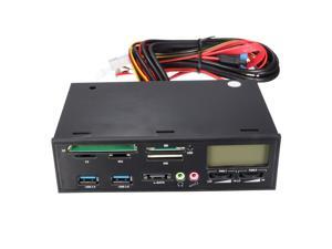 5.25" PCIE USB 3.0 e-SATA All in 1 Media Dashboard Front Panel Multi Card Reader MS SD MMC TF MD USB 5.25" PCIE USB 3.0 e-SATA All in 1 Media Dashboard Front Panel Multi Card Reader MS SD MMC TF MD USB