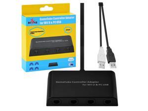 Mayflash 4 Ports GameCube Controller Adapter Converter for Use on Nintendo Wii U WiiU & PC USB For Windows XP/Vista/Windows 7/Windows 8/32 bit and 64 bit etc NEW Mayflash 4 Ports GameCube Controller Adapter Converter for Use on Nintendo Wii U WiiU & PC USB For Windows XP/Vista/Windows 7/Windows 8/32 bit and 64 bit etc NEW
