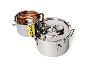 2 Gal 8L Copper Alcohol Water Distiller Moonshine Ethanol Still Stainless Boiler 2 Gal 8L Copper Alcohol Water Distiller Moonshine Ethanol Still Stainless Boiler
