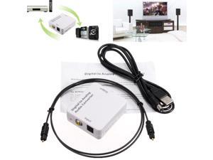 Digital Optical Coaxial Toslink Signal To Analog Audio Converter Adapter RCA L/R Digital Optical Coaxial Toslink Signal To Analog Audio Converter Adapter RCA L/R
