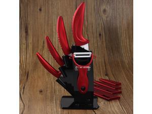 Ceramic Knife Set kitchen knives 3" 4" 5" 6" Peeler + Cover + Acrylic Holder NEW Ceramic Knife Set kitchen knives 3" 4" 5" 6" Peeler + Cover + Acrylic Holder NEW