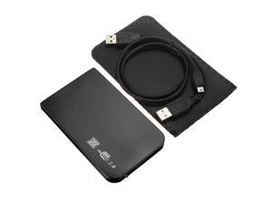 Aluminium 2.5" USB 2.0 SATA External HDD HD Hard Disk Drive Enclosure Aluminum Case BOX Black Aluminium 2.5" USB 2.0 SATA External HDD HD Hard Disk Drive Enclosure Aluminum Case BOX Black