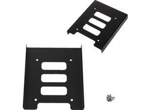 Metal 2.5''SSD HDD To 3.5'' Mounting Holder Bracket Adapter Dock Atx Case Black Metal 2.5''SSD HDD To 3.5'' Mounting Holder Bracket Adapter Dock Atx Case Black