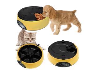 LCD Dog Cat Animal Pet Feeder Meal Dispenser Food Bowl Dish Automatic Program Digital Automatic 6 Meal LCD Dog Cat Animal Pet Feeder Meal Dispenser Food Bowl Dish Automatic Program Digital Automatic 6 Meal