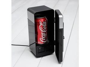 LED USB Powered Mini Fridge Can Cooler For Home & Office - Black LED USB Powered Mini Fridge Can Cooler For Home & Office - Black