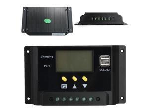 LCD 30A PWM Solar Panel Regulator Charge Controller 12V/24V 360W/720W Dual USB LCD 30A PWM Solar Panel Regulator Charge Controller 12V/24V 360W/720W Dual USB