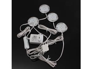 Set of 4 LED 12 SMD 3528 LED Under Cabinet Shelf Light Lamp Bulb Lighting Kit Home Kitchen 4W 110V-240V Warm White Set of 4 LED 12 SMD 3528 LED Under Cabinet Shelf Light Lamp Bulb Lighting Kit Home Kitchen 4W 110V-240V Warm White
