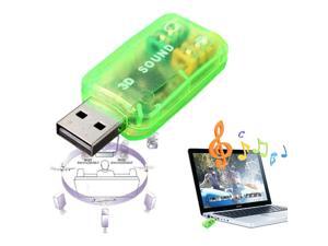 External USB 2.0 to 3D Virtual Audio Sound Card Adapter Converter 7.1 CH For PC External USB 2.0 to 3D Virtual Audio Sound Card Adapter Converter 7.1 CH For PC