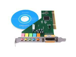 PCI 5.1 PC 6 Channel 3D Audio Stereo Internal Sound Card For Windows 8/7/Vista PCI 5.1 PC 6 Channel 3D Audio Stereo Internal Sound Card For Windows 8/7/Vista