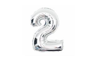 40’’ Gold/Silver Foil Letter Number TWO NO.2 Wedding Party Birthday Activities Decoration Balloons Silver 40’’ Gold/Silver Foil Letter Number TWO NO.2 Wedding Party Birthday Activities Decoration Balloons Silver