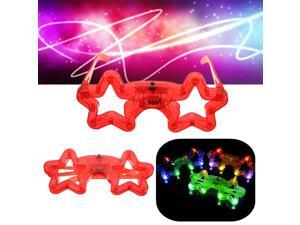 Party LED Five-pointed Star Glasses Digital Eyewear Night Light Flashing Birthday Christmas Xmas Gifts Party LED Five-pointed Star Glasses Digital Eyewear Night Light Flashing Birthday Christmas Xmas Gifts