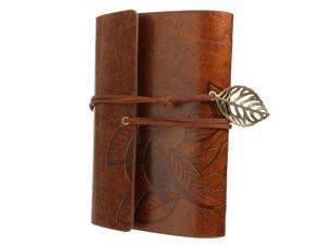 Elegant Vintage Leaf PU Leather Cover Loose String Blank Notebook Diary Journal Kids Gift Elegant Vintage Leaf PU Leather Cover Loose String Blank Notebook Diary Journal Kids Gift
