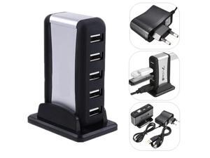 EU Plug High Speed 7 Ports USB 2.0 Hub Power Adapter Extension for PC Laptop Desktop EU Plug High Speed 7 Ports USB 2.0 Hub Power Adapter Extension for PC Laptop Desktop