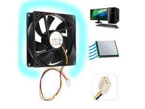 Black 12V 3 pin Internal Desktop Computer CPU Case Cooling Cooler Silent Fan 9cm Black 12V 3 pin Internal Desktop Computer CPU Case Cooling Cooler Silent Fan 9cm