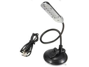 Black Flexible USB 7 LED Light With Sucking Disc For Laptop PC Reading Night Working Black Flexible USB 7 LED Light With Sucking Disc For Laptop PC Reading Night Working