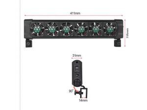 New Cooling Coldwind 6 Fans Aquarium Chillers For Fish Tanks 240L DV 12V New Cooling Coldwind 6 Fans Aquarium Chillers For Fish Tanks 240L DV 12V