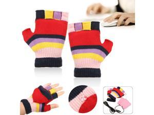 Laptop USB Heating Half Finger Full Finger Soft Warm Hot Hand Warmer Gloves + USB Cable Laptop USB Heating Half Finger Full Finger Soft Warm Hot Hand Warmer Gloves + USB Cable
