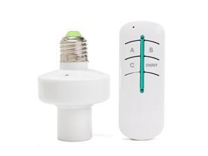 E27 Screw Wireless Remote Control Light Lamp Bulb Holder Cap Socket Switch Set E27 Screw Wireless Remote Control Light Lamp Bulb Holder Cap Socket Switch Set