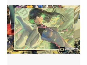 Overwatch anime around game around game poster D.VA Multicolor poster Overwatch anime around game around game poster D.VA Multicolor poster