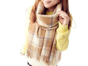 Fashion Women's Autumn and Winter Thick Warm Long Plaid Scarf Fashion Women's Autumn and Winter Thick Warm Long Plaid Scarf