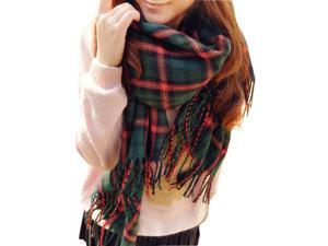 Fashion Women's Autumn and Winter Thick Warm Long Plaid Scarf Fashion Women's Autumn and Winter Thick Warm Long Plaid Scarf