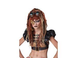 Steampunk Apocalypse Dreads Blonde Red Costume Wig Adult One Size Steampunk Apocalypse Dreads Blonde Red Costume Wig Adult One Size