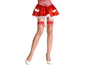 Spandex Fishnet Thigh Hi Nylon With Bow Costume Stocking Hosiery One Size Spandex Fishnet Thigh Hi Nylon With Bow Costume Stocking Hosiery One Size