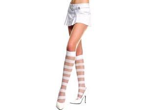 Opaque Diamond Net Knee Hi Nylon Costume Stocking Hosiery One Size Opaque Diamond Net Knee Hi Nylon Costume Stocking Hosiery One Size