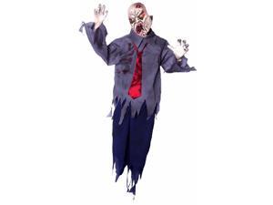 Animated Swinger 5 Foot Hanging Zombie w/Light Up Eyes & Sound Prop Animated Swinger 5 Foot Hanging Zombie w/Light Up Eyes & Sound Prop