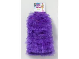 Club Candy Ruffled Tutu Costume Leg Covers Adult: Purple One Size Club Candy Ruffled Tutu Costume Leg Covers Adult: Purple One Size