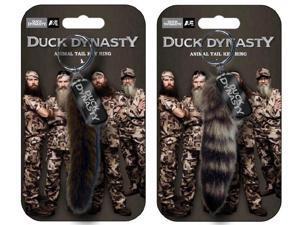Duck Dynasty 4" Animal Tail Key Ring Set Of 2 Duck Dynasty 4" Animal Tail Key Ring Set Of 2