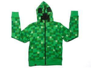 Minecraft Creeper Premium Zip-Up Youth Hoodie Large Minecraft Creeper Premium Zip-Up Youth Hoodie Large