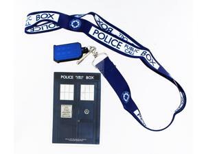 Doctor Who Lanyard: I Am TARDIS with 2D TARDIS Charm Doctor Who Lanyard: I Am TARDIS with 2D TARDIS Charm