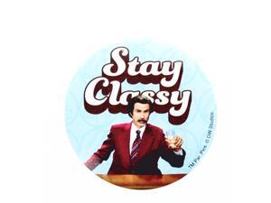 Anchorman The Legend of Ron Burgundy "Stay Classy" Button Anchorman The Legend of Ron Burgundy "Stay Classy" Button