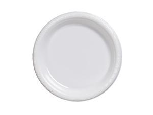 Touch Of Color 20 Count 10.25" Heavy Duty Plastic Plates White Touch Of Color 20 Count 10.25" Heavy Duty Plastic Plates White