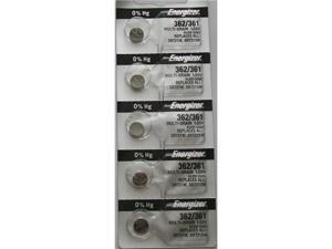 Energizer Battery 362/361 SR721SW Silver Oxide 1.55V ( Pack of 5 Batteries) Energizer Battery 362/361 SR721SW Silver Oxide 1.55V ( Pack of 5 Batteries)