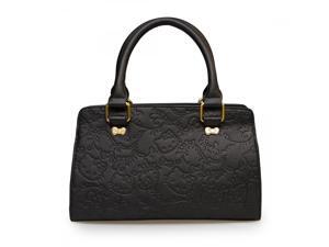 Tote Bag - Hello Kitty - Floral Embossed Black Fashion New santb1323 Tote Bag - Hello Kitty - Floral Embossed Black Fashion New santb1323