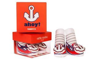 Socks - Trumpette - Ahoy Rattle Red Baby Accessories 0-12 Mos Socks - Trumpette - Ahoy Rattle Red Baby Accessories 0-12 Mos