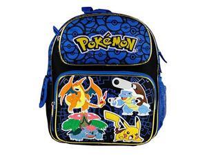 Small Backpack - Pokemon - Pikachu Black & Blue 12" School Bag New 847118 Small Backpack - Pokemon - Pikachu Black & Blue 12" School Bag New 847118