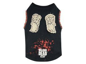 Pets Supply - Dog T-Shirt - The Walking Dead - Daryl Wings Tee-L TWD215 Pets Supply - Dog T-Shirt - The Walking Dead - Daryl Wings Tee-L TWD215