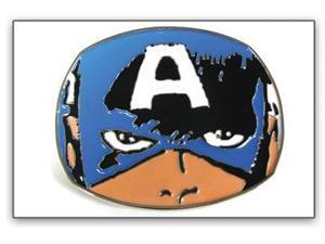 Belt Buckle - Marvel - New Captain America Face Metal Comic bb147023mvl Belt Buckle - Marvel - New Captain America Face Metal Comic bb147023mvl