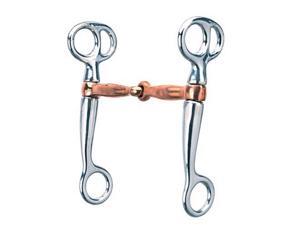 Weaver 25-5850 Tom Thumb Snaffle Bit 5" Copper Mouth Stainless Steel Weaver 25-5850 Tom Thumb Snaffle Bit 5" Copper Mouth Stainless Steel
