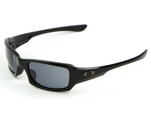 Oakley OO9238-04 Fives Squared Sunglasses - Polished Black w/ Grey Oakley OO9238-04 Fives Squared Sunglasses - Polished Black w/ Grey