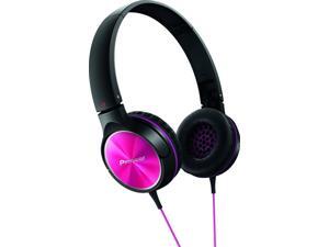 Pioneer New Digital SE-MJ522-P Fully Enclosed Dynamic Headphone, Black & Pink Pioneer New Digital SE-MJ522-P Fully Enclosed Dynamic Headphone, Black & Pink