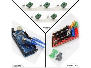 3D Printer Iduino Mega 2560 compatible Arduino Main Control Plate + RAMPS 1.4 Control Board + 4pcs A4988 Drives 3D Printer Iduino Mega 2560 compatible Arduino Main Control Plate + RAMPS 1.4 Control Board + 4pcs A4988 Drives