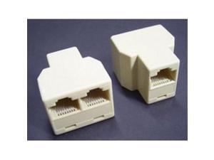 2 RJ45 Splitter 1to2 Network Ethernet Connecter Adapter 2 RJ45 Splitter 1to2 Network Ethernet Connecter Adapter