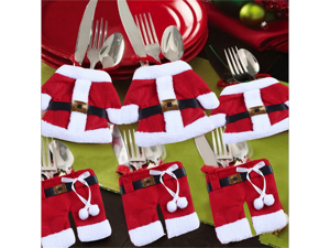 Non woven fabric Christmas clothing tableware set Non woven fabric Christmas clothing tableware set